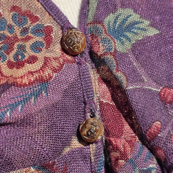 Ralph Lauren black label floral blouse - Picture 4 of 9